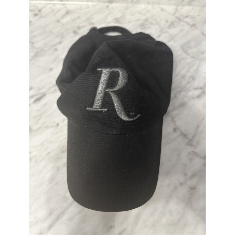 Black Rimmington Adjustable‎ Hat Embroidered R